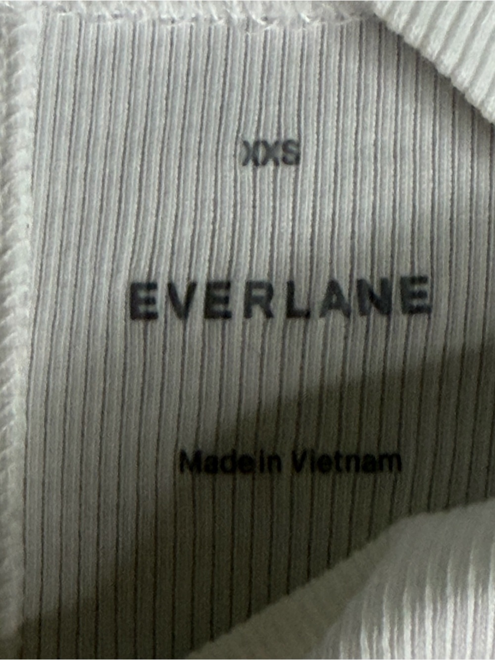 Everlane The Luxe Rib Funnel-Neck Tank White Size XXS NWOT - Picture 11 of 14